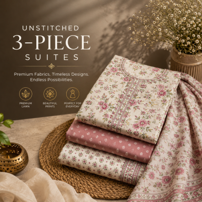 Unstitched 3piece suites