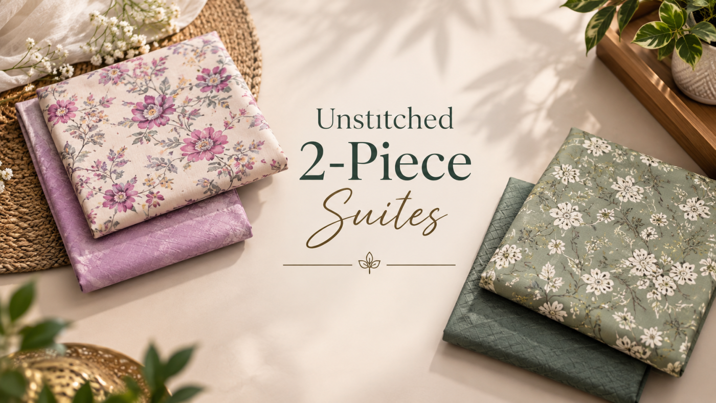 Unstitched 2piece suites